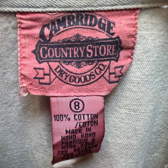 Vintage Cambridge Country Store Embroidered Denim Shirt Western Cowgirl Size 8 - Picture 4 of 5